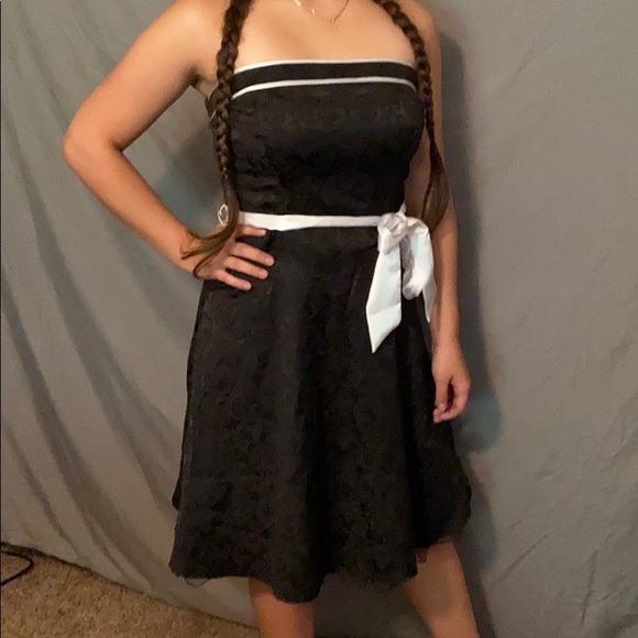 A List Dresses & Skirts - A List: Strapless Black dress sz 12